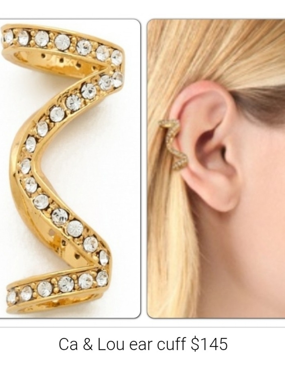 CA&LOU "Molly" Crystal Ear Cuff
